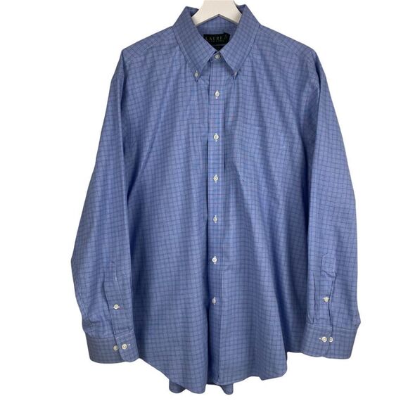 Lauren Ralph Lauren Mens Classic Fit Non-Iron Shirt size 18 34/35 - Picture 1 of 6